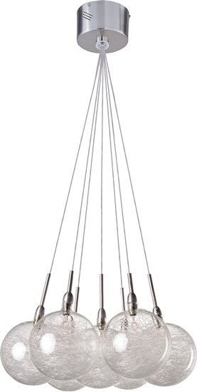 Foto para 20W Starburst 7-Light Pendant SNPC Threaded Glass 12V G4 Xenon (OA HT 24"-54")