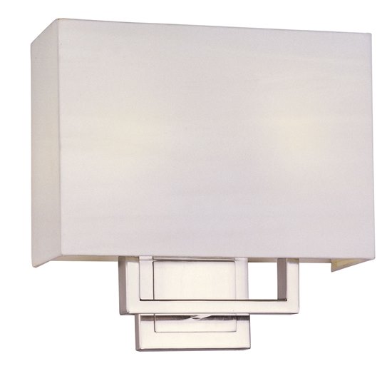 Foto para 7.5W Edinburgh LED 2-Light Wall Mount SN White 11.5"x11" 