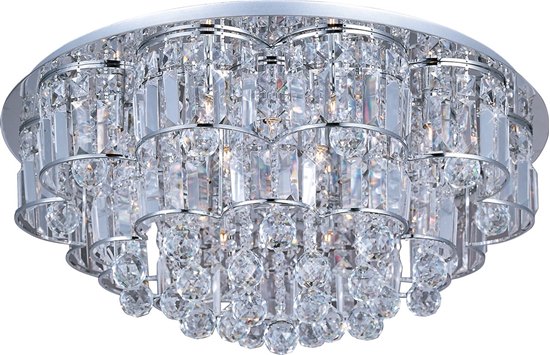 Foto para 25W Bangle 20-Light Flush Mount PC Crystal Glass G9 Xenon 