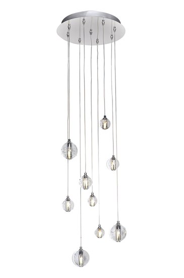 Foto para 1.5W Harmony 9-Light LED Pendant PC Bubble (OA HT 6"-126")