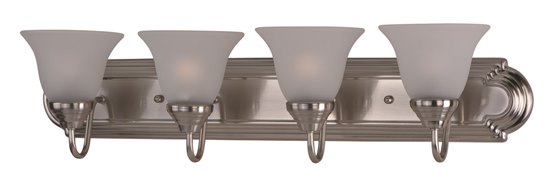 Foto para 100W Essentials - 801x-Bath Vanity SN 4-lights Frosted Glass MB Incandescent 