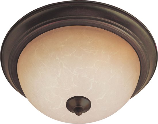 Foto para 13W 2-Light Flush Mount OI Wilshire Glass GU24 Fluorescent 