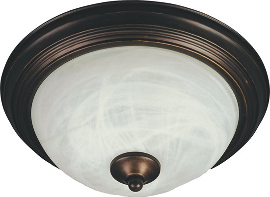 Foto para 13W 3-Light Flush Mount OI Marble Glass GU24 Fluorescent 