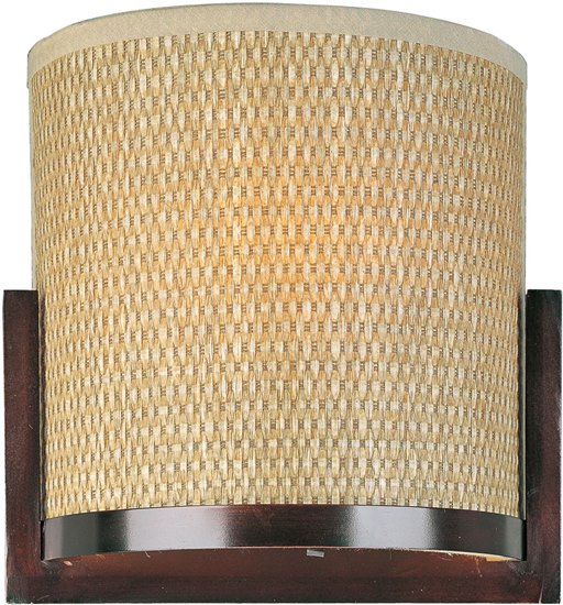 Foto para 13W Elements 2-Light Wall Sconce OI Natural Fiber GU24 Fluorescent 