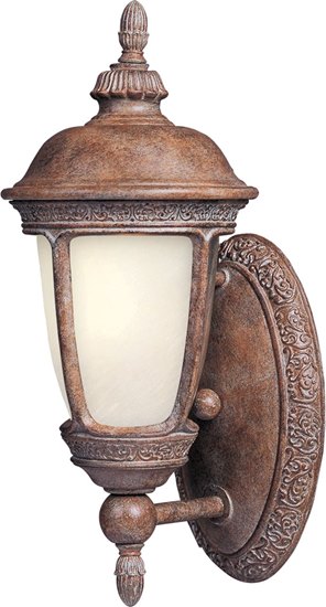 Foto para 13W Knob Hill EE 1-Light Outdoor Wall Lantern SE Snow Flake Glass GU24 Fluorescent 6"x14" 