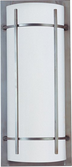 Foto para 13W Luna 2-Light Outdoor Wall Lantern BM White Acrylic GU24 Fluorescent 