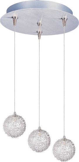 Foto para 20W Starburst 3-Light RapidJack Pendant and Canopy Mesh 12V G4 Xenon (OA HT 6"-126.25") (CAN 11.75"x1.25")