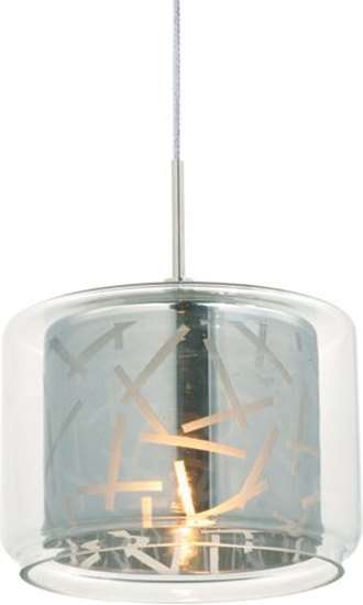 Foto para 35W Confetti 1-Light RapidJack Pendant PC Clear/Mirror Glass 12V GY6.35 T4 Xenon 