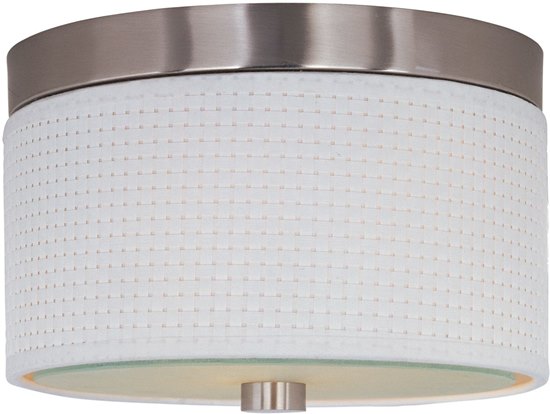 Foto para 40W Elements 2-Light Flush Mount SN Vinyl MB Incandescent 