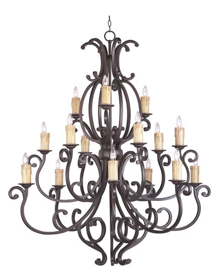 Foto para 40W Richmond 15-Light Chandelier CU CA Incandescent 72" Chain