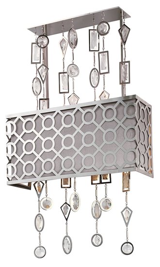 Foto para 40W Symmetry 3-Light Wall Sconce PN Fabric G9 Xenon 