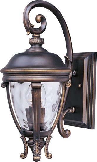 Foto para 60W Camden VX 2-Light Outdoor Wall Lantern GO Water Glass Glass CA Incandescent 