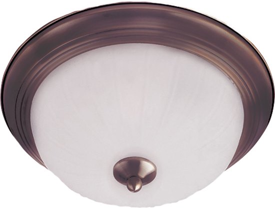 Foto para 60W Essentials - 583x-Flush Mount OI 2-lights Frosted Glass MB Incandescent 