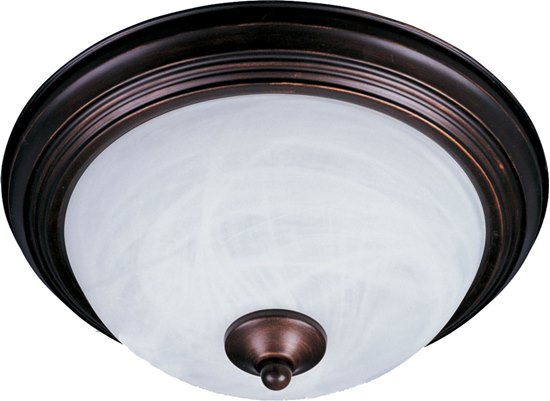 Foto para 60W Essentials - 584x-Flush Mount OI Marble Glass MB Incandescent 