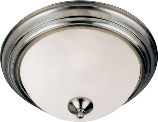 Foto para 60W Essentials - 584x-Flush Mount SN 2-lights Frosted Glass MB Incandescent 13.5"x6" 