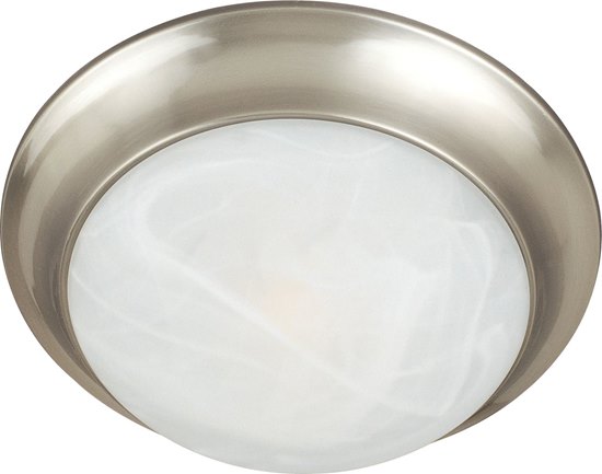 Foto para 60W Essentials - 5850-Flush Mount SN 2-lights Marble Glass MB Incandescent 