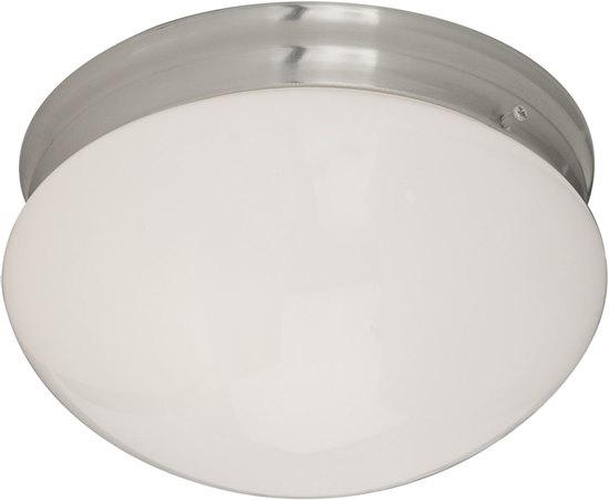 Foto para 60W Essentials - 588x-Flush Mount SN 2-lights White Glass MB Incandescent 8-Min