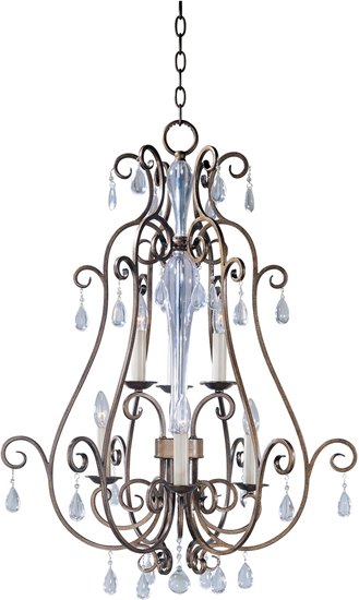 Foto para 60W Hampton 6-Light Entry Foyer Pendant AD CA Incandescent 36" Chain