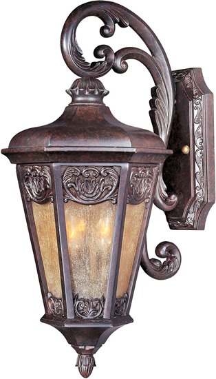 Foto para 60W Lexington VX 2-Light Outdoor Wall Lantern CU Night Shade Glass CA Incandescent 