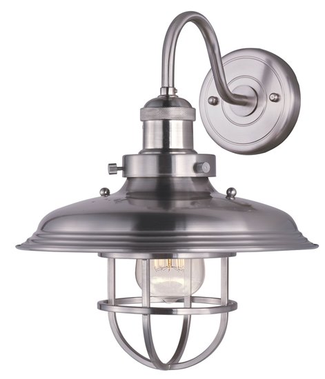 Foto para 60W Mini Hi-Bay 1-Light Wall Sconce SN MB 11"x13.25" 