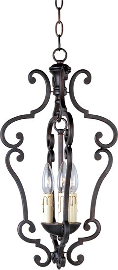 Foto para 60W Richmond 3-Light Entry Foyer Pendant CU CA Incandescent 36" Chain