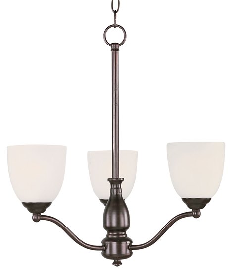 Foto para 60W Stefan 3-Light Chandelier OI Frosted MB 