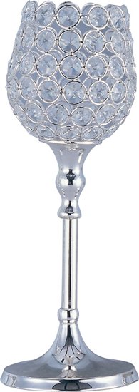 Foto para Glimmer Medium Candle Holder PS Beveled Crystal Glass 