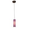 Foto para 5w Tungsten Module Dry Location Bronze Black Lined LED Pendant with Anari Silk (l) Glass