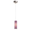 Foto para 5w Tungsten Module Dry Location Brushed Steel Black Lined LED Pendant with Anari Silk (l) Glass