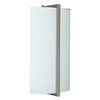 Foto para 26w (2 x 13) Vector GU-24 Quad Fluorescent Damp Location Brushed Steel Opal 2 Light Wall Fixture