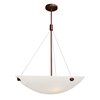 Foto para 300w (5 x 60) Noya E-26 A-19 Incandescent Dry Location Bronze White Cable Pendant (CAN 1.25"Ø5.25")