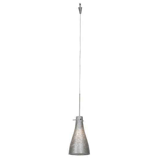 Foto para 35w Cavo GY6.35 Bi-Pin Halogen Dry Location Brushed Steel Metal Italian Wire Glass UJ Mini Pendant excluding Mono-Pod