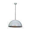 Foto para 100w Astro E-26 G-40 Incandescent Damp Location GWH/SILV Dome Pendant 8"Ø16" (CAN 2.5"Ø4.75")