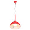 Foto para 60w Magneto E-26 A-19 Incandescent Dry Location Red Adjustable Angle Pendant (CAN 4"Ø4.75")