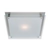 Foto para 24w Vision Module Damp Location Brushed Steel Frosted LED Flush-mount (CAN 12"x11.75"x1.25")