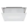 Foto para 36w Vision Module Damp Location Brushed Steel Frosted Dimmable LED Flushmount (CAN 13.5"x13.5"x2")