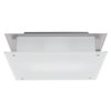 Foto para 36w Vision Module Damp Location Brushed Steel Frosted Dimmable LED Flushmount (CAN 13.5"x13.5"x2")