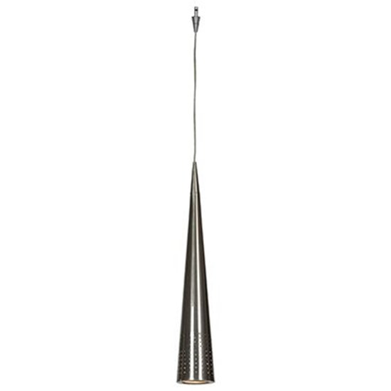 Foto para 50w Apollo GU-5.3 MR-16  Halogen Dry Location Brushed Steel Steel Pendant excluding Mono-Pod (CAN 1.25")