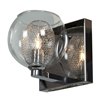 Foto para 40w Aeria G9 G9 Halogen Damp Location Chrome Clear 1-Light Metal Foil in Glass Vanity (CAN 4.75"x4.75"x1.25")