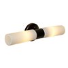 Foto para 26w (2 x 13) Cobalt GU-24 Spiral Fluorescent Damp Location Oil Rubbed Bronze Opal Wall Fixture (CAN 0.75"Ø5")