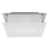 Foto para 26w (2 x 13) Vision G24q-1 Quad Fluorescent Damp Location Brushed Steel Frosted Flush-Mount (CAN 4.6"x6.9"x1.25")