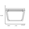 Foto para 26w (2 x 13) Vision G24q-1 Quad Fluorescent Damp Location Brushed Steel Frosted Flush-Mount (CAN 4.6"x6.9"x1.25")