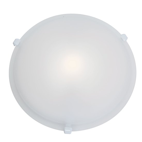 Foto para 39w (3 x 13) Nimbus GU-24 Spiral Fluorescent Damp Location White Frosted Flush-Mount