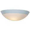 Foto para 100w Cobalt E-26 A-19 Incandescent Damp Location White Opal Flush-Mount (CAN 1.5"Ø11")