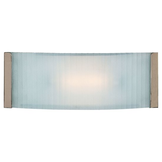 Foto para 100w Helium R7s J-118 Halogen Damp Location Brushed Steel Checkered Frosted Wall & Vanity (CAN 12.1"x4.6"x0.75")