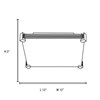 Foto para 100w Lithium R7s J-118 Halogen Damp Location Brushed Steel Frosted Flush-Mount (CAN 1.4")