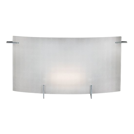 Foto para 100w Oxygen R7s J-118 Halogen Damp Location Chrome Checkered Frosted Wall & Vanity (CAN 8.5"x5.5"x0.4")