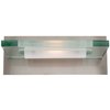 Foto para 100w Phoebe R7s J-78 Halogen Damp Location Brushed Steel 12mm Clear Glass Wall & Vanity (CAN 12"x4.4"x1.5")