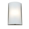 Foto para 100w Radon R7s J-118 Halogen Damp Location Brushed Steel Opal Wall Fixture (CAN 14.25"x8.5"x0.75")