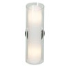 Foto para 120w (2 x 60) Gyro G9 G9 Halogen Dry Location Brushed Steel Clear Opal Wall (CAN Ø4.5")